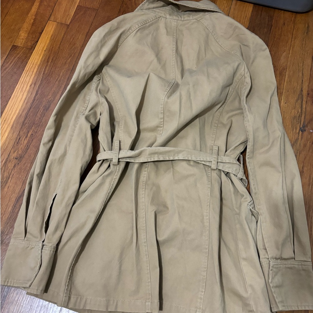 7 For All Mankind Belted Utility Trench Coat SMALL - Picture 5 of 5